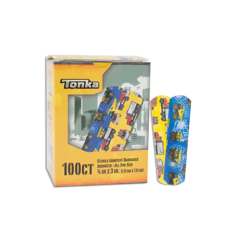 American White Cross Stat Strip Tonka Design Adhesive Strip, x 3 Inch