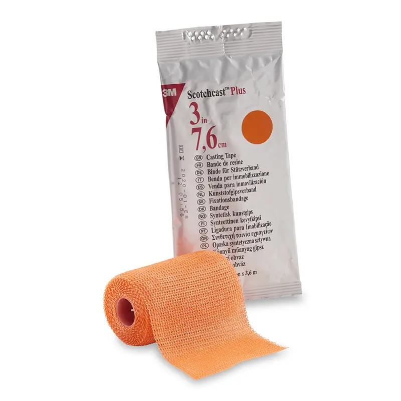 3M Scotchcast Plus Bright Orange Cast Tape, 3 Inch x 12 Foot
