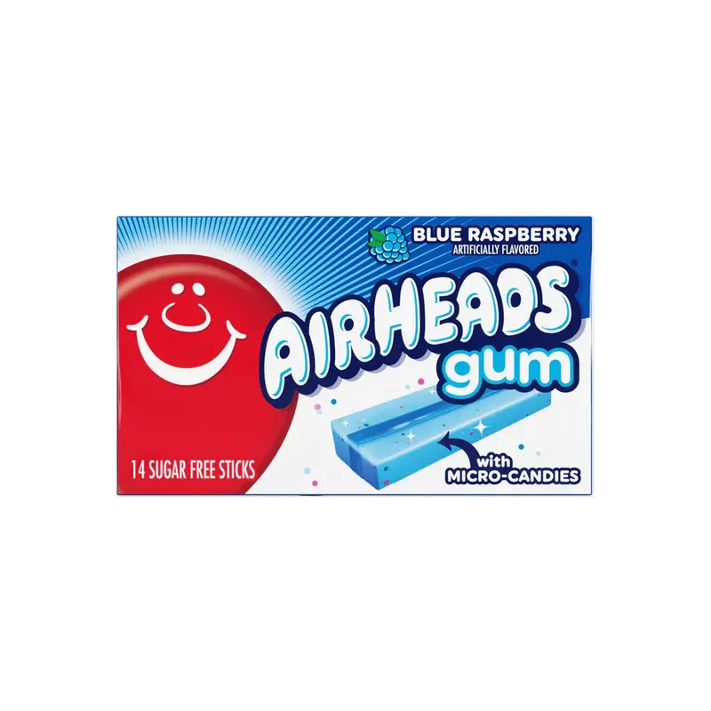 Airheads Blue Raspberry Gum (US)
