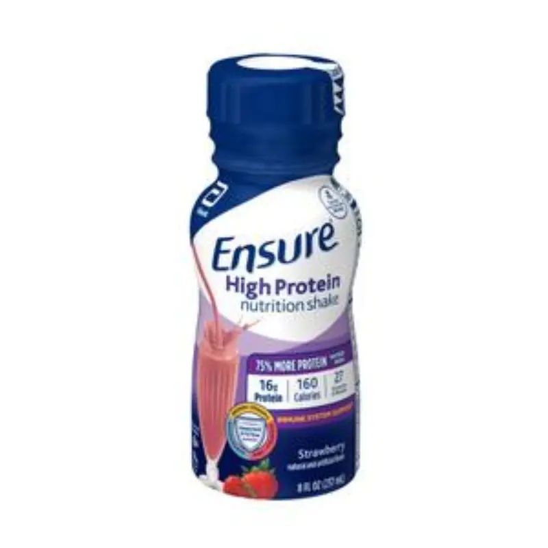 Abbott Ensure High Protein Nutritional Shake, Strawberry, 8 oz