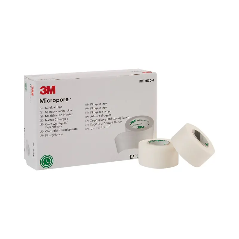 3M Micropore White Paper Tape, 1" x 10 yds  Hypoallergenic, Breathable