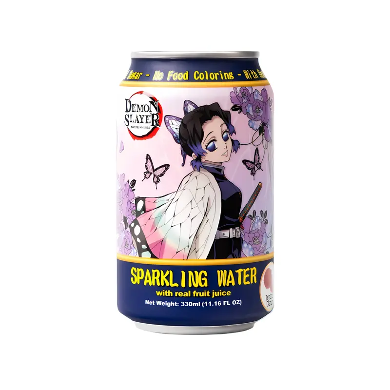 AnyYums Demon Slayer Sparkling Water Lychee Flavor (USA)