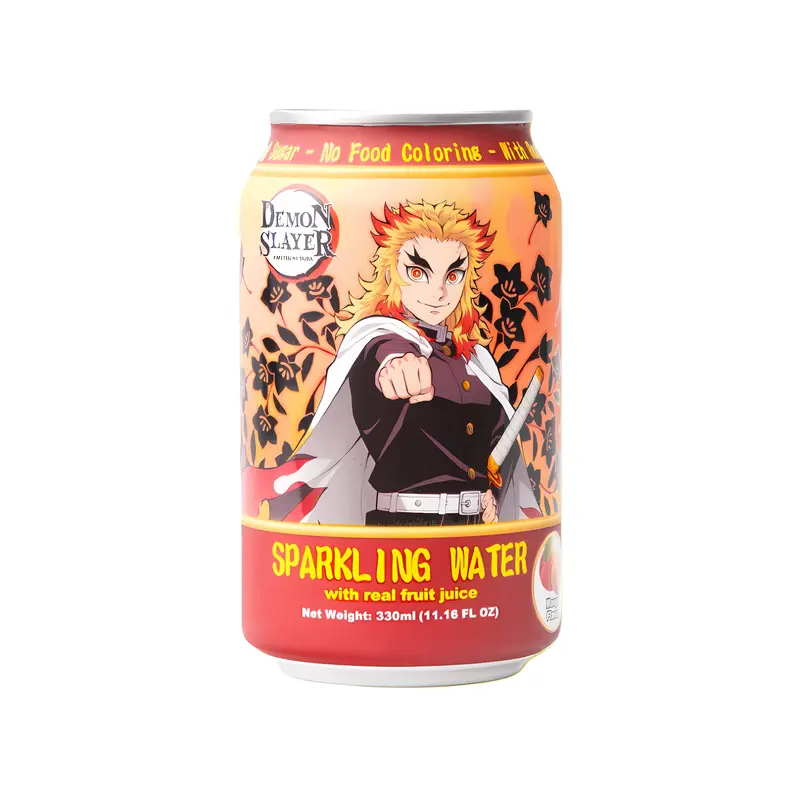 AnyYums Demon Slayer Sparkling Water Mango Flavor (USA)