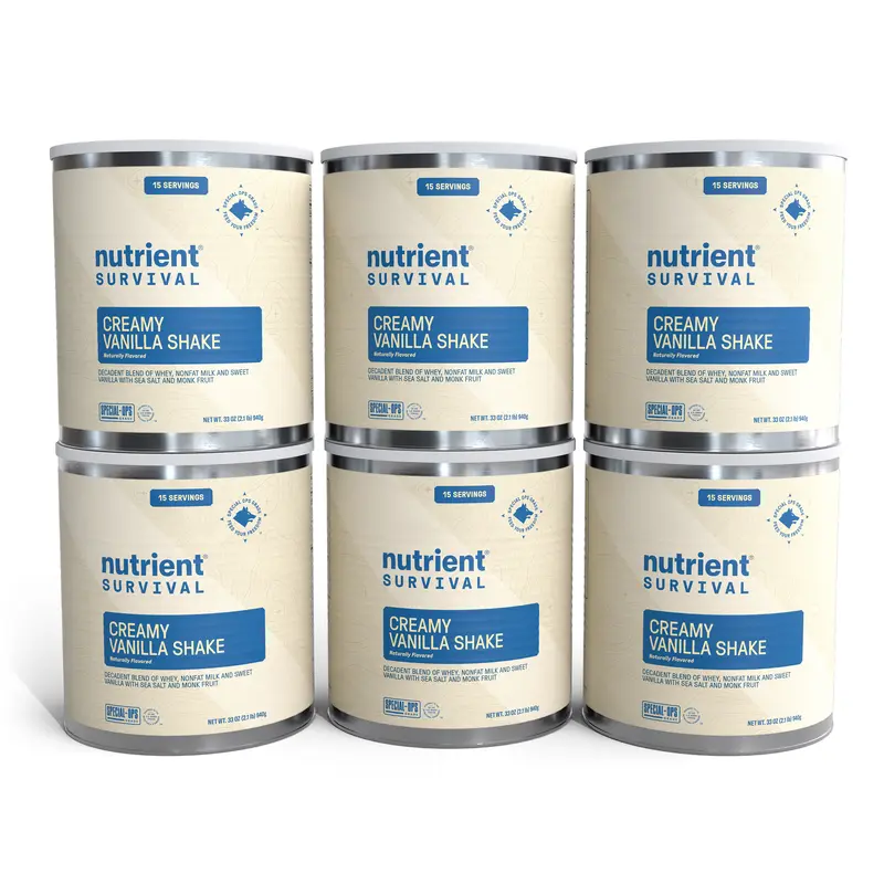 Whey Protein Powder - Vanilla 6 Cans