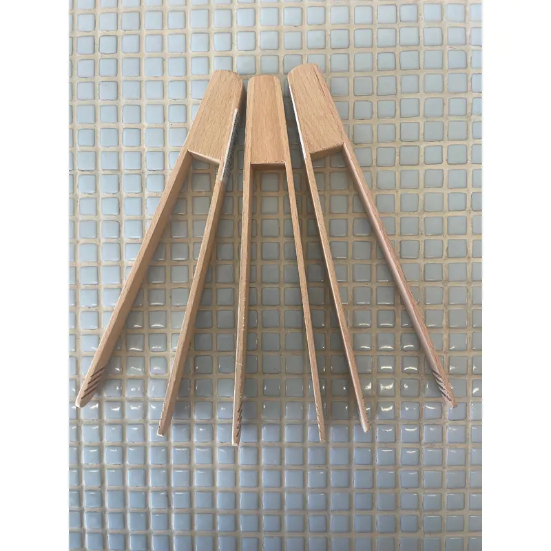 8wooden toaster tongs