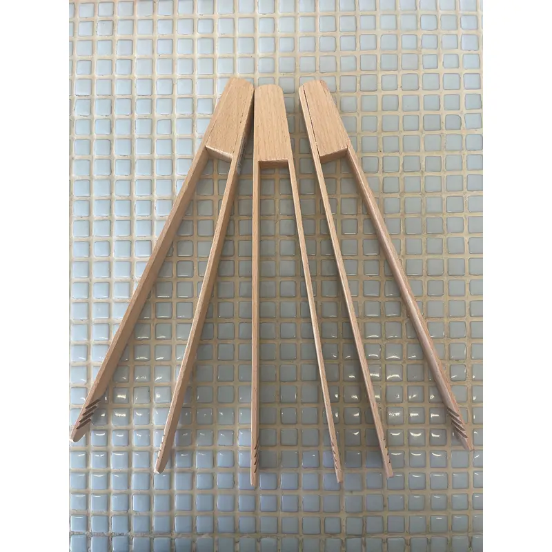Wooden tongs long