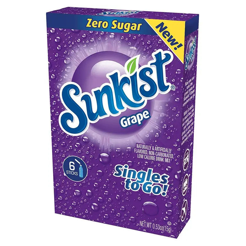 Sunkist Zero Sugar Singles-to-Go
