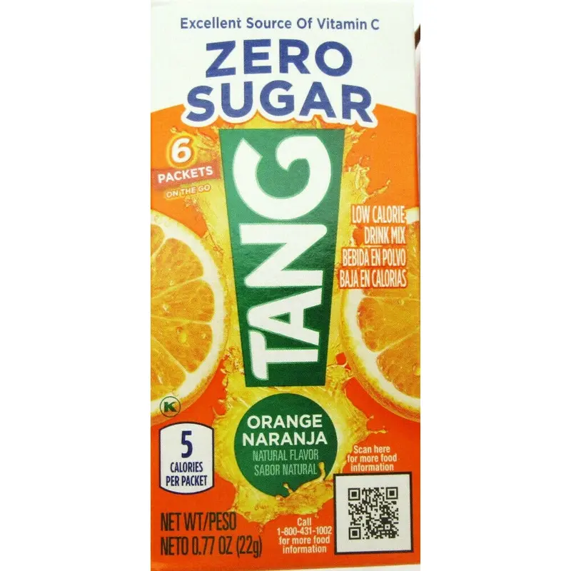 Tang Zero Sugar On-the-Go Drink Mix 6 packets