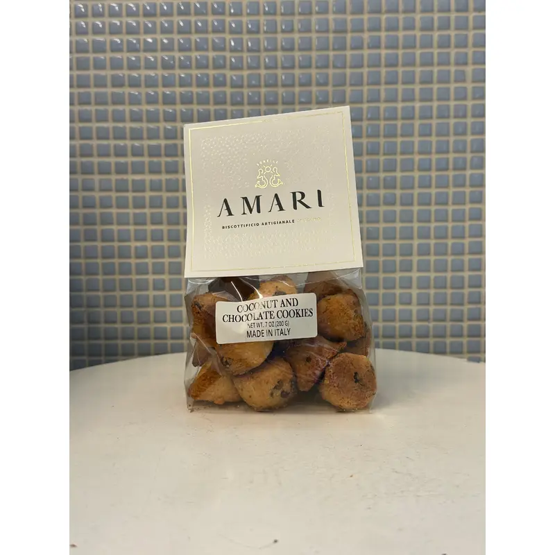 amari gianduia coconut and chocolate cookies