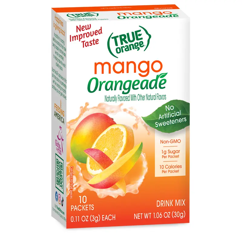 True Citrus True Orangeade Mango Drink Mix 10 packets