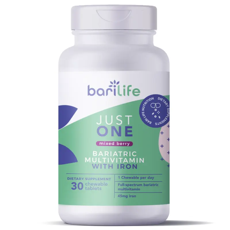 Bari Life Just One Multivitamin with Iron Chewable - Mixed Berry