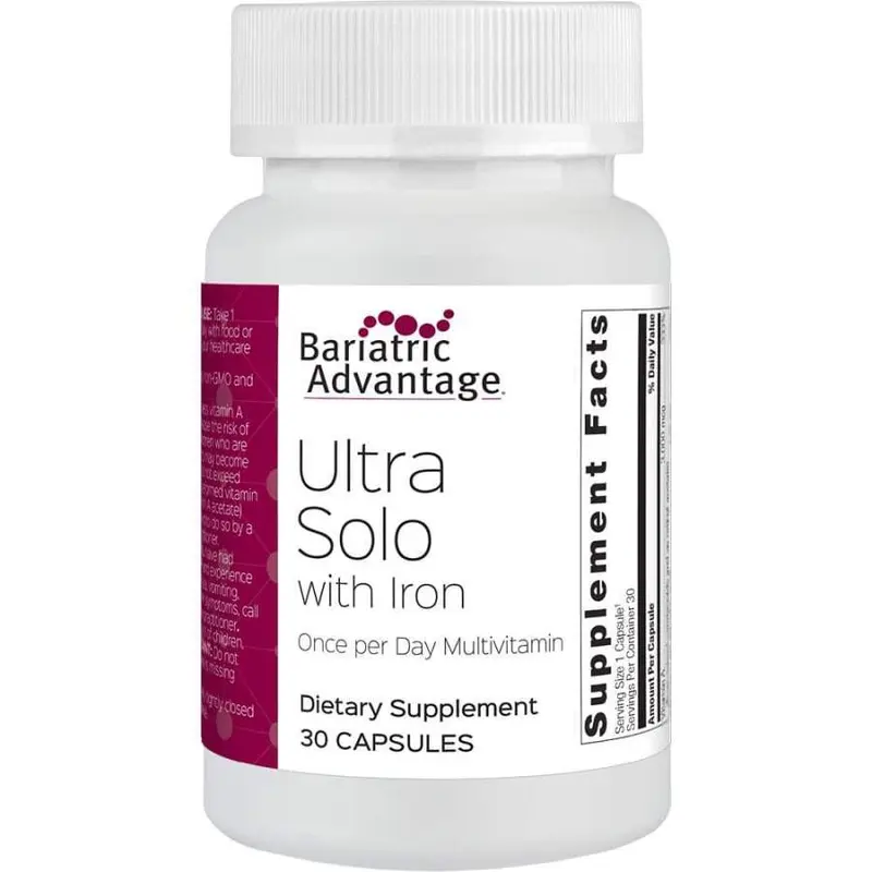 Bariatric Advantage Ultra Solo "One Per Day" Multivitamin with Iron