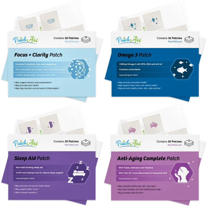 Brain Train Vitamin Patch Pack by PatchAid