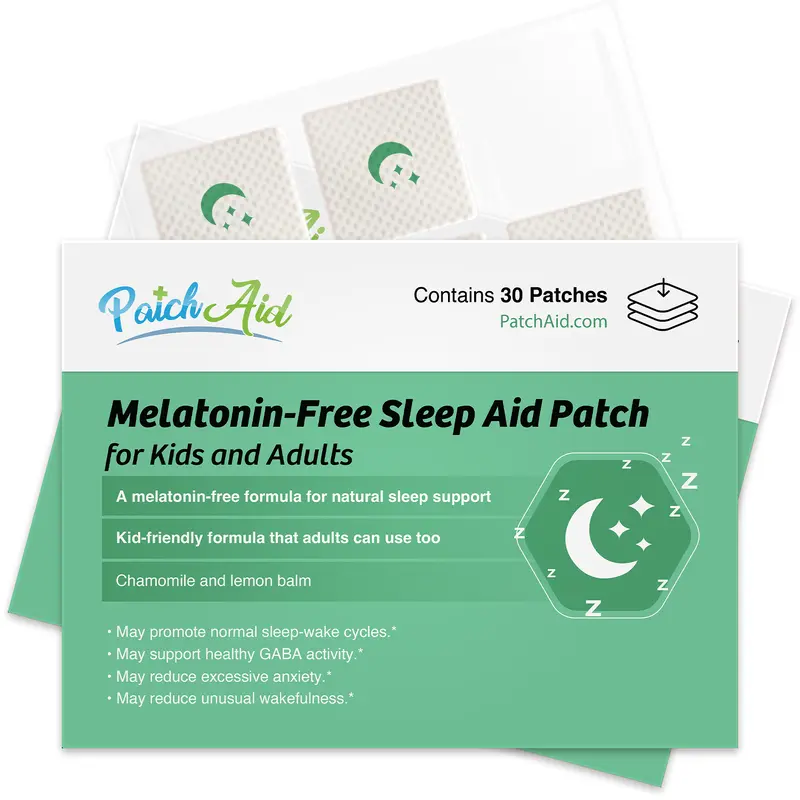 Melatonin-Free Sleep Aid Topical Patch for Kids and Adults by PatchAid