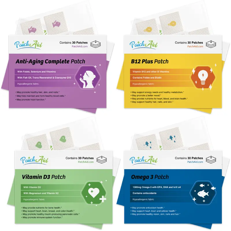 Blood Sugar Support Vitamin Patch Pack by PatchAid