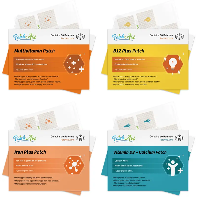 Gastric Bypass Vitamin Patch Pack by PatchAid
