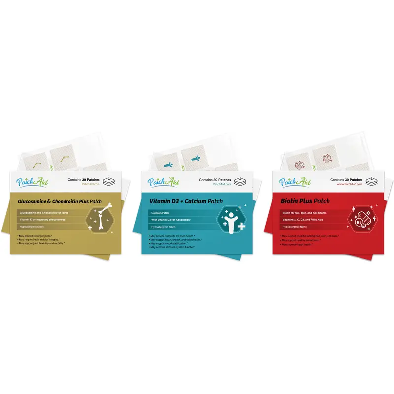 Strong Body Inside and Out Vitamin Patch Pack by PatchAid