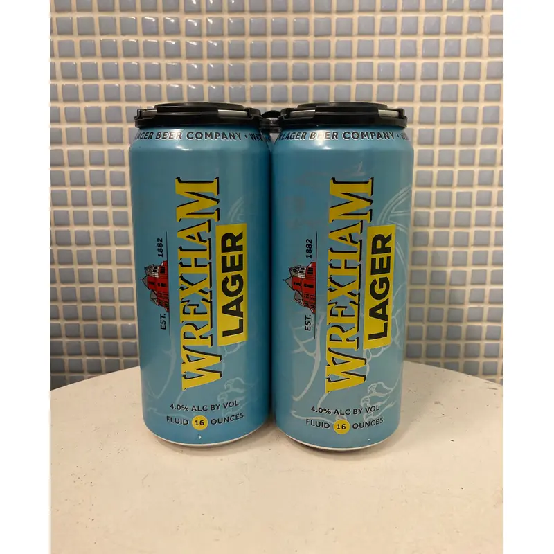wrexham lager pale lager - 16oz single cans