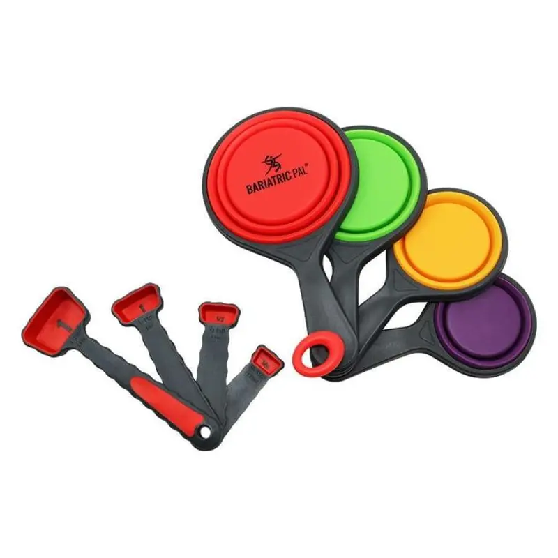 8 Piece Collapsible Measuring Cups and Spoons Set by BariatricPal