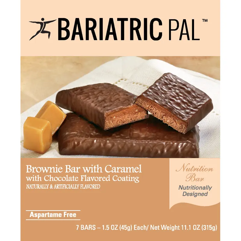 BariatricPal 10g Protein Snack Bars - Brownie with Caramel Layer