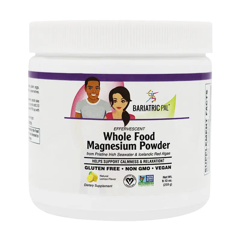 Magnesium Powder - Certified Organic Whole Food & Certified Vegan! (70 Servings) by BariatricPal
