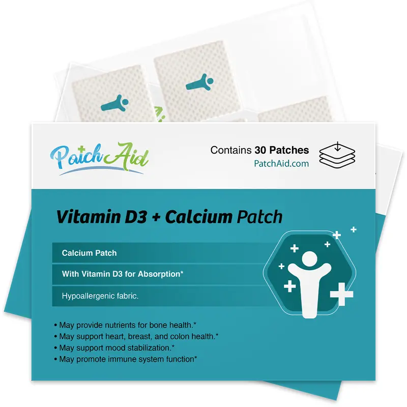 Vitamin D3 Plus Calcium Vitamin Patch by PatchAid