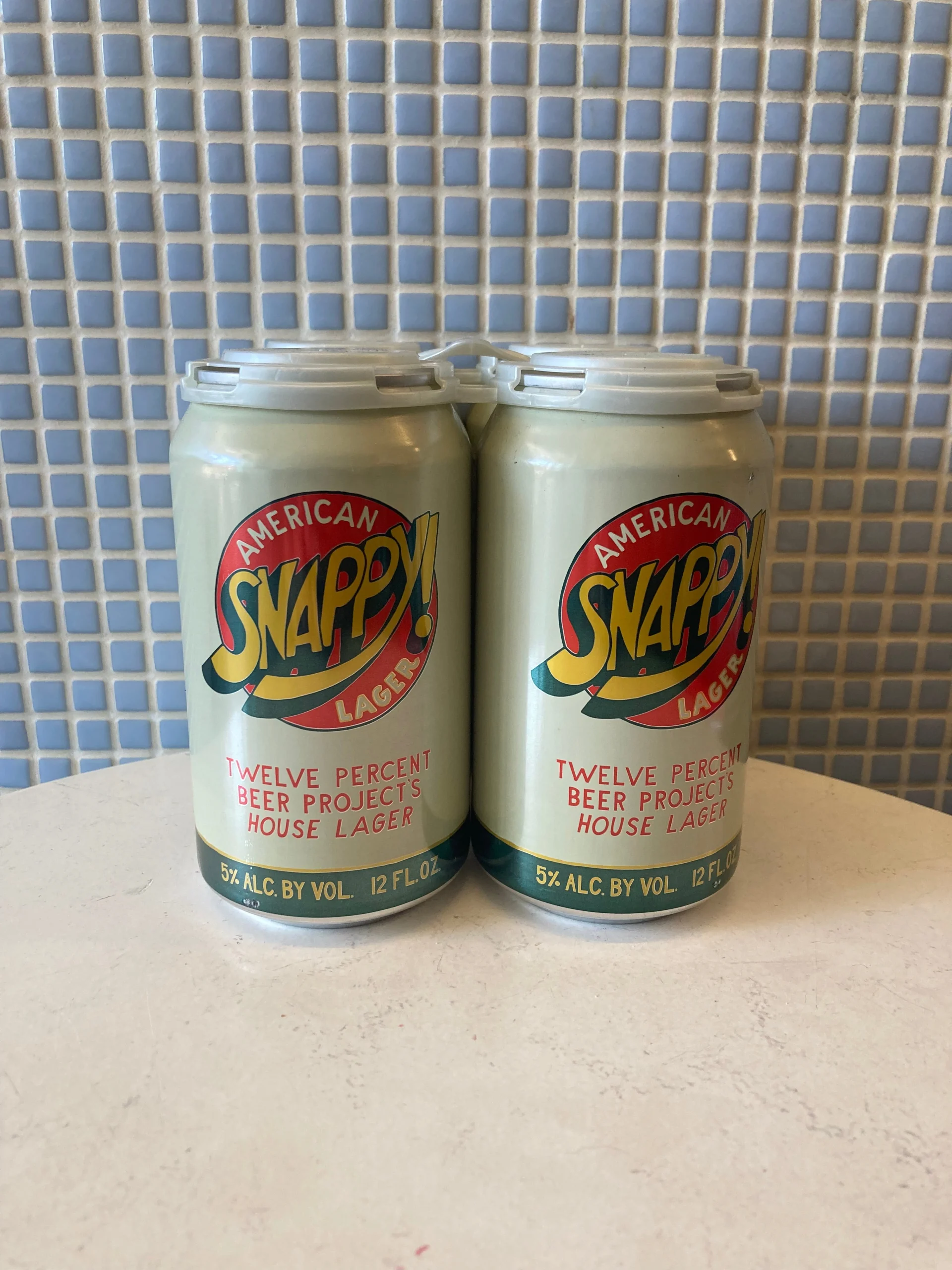 12% twelve percent beer project snappy! american lager - 4pk 12oz cans