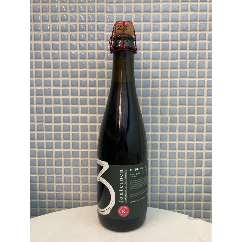 3 fonteinen oude kriek belgian fruited lambic - 375ml bottles