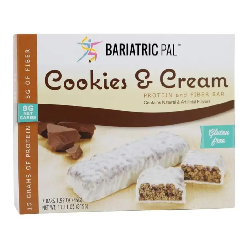 BariatricPal Divine 15g Protein & Fiber Bars - Cookies & Cream