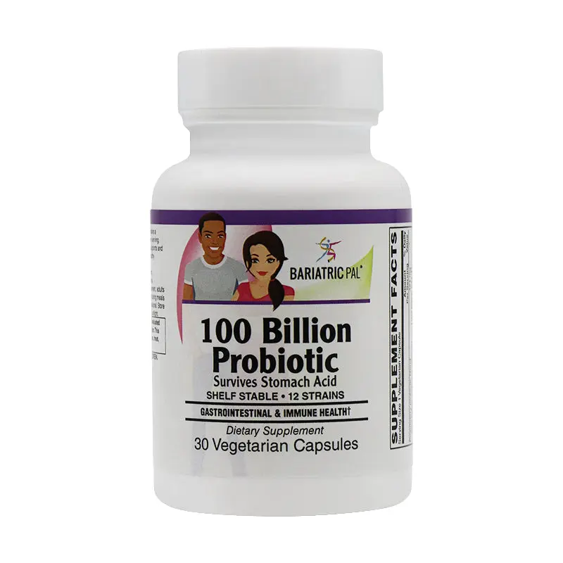 Prebiotic & Probiotic 100 Billion CFU Gastrointestinal & Immune Health Capsules (30ct) by BariatricPal