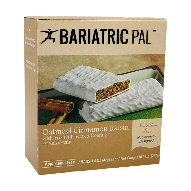 BariatricPal 10g Protein Snack Bars - Oatmeal Cinnamon Raisin