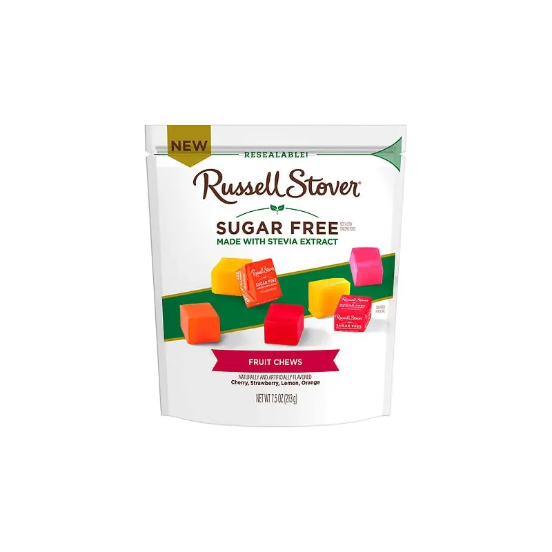 Russell Stover Sugar Free Fruit Chews 7.5 oz. bag