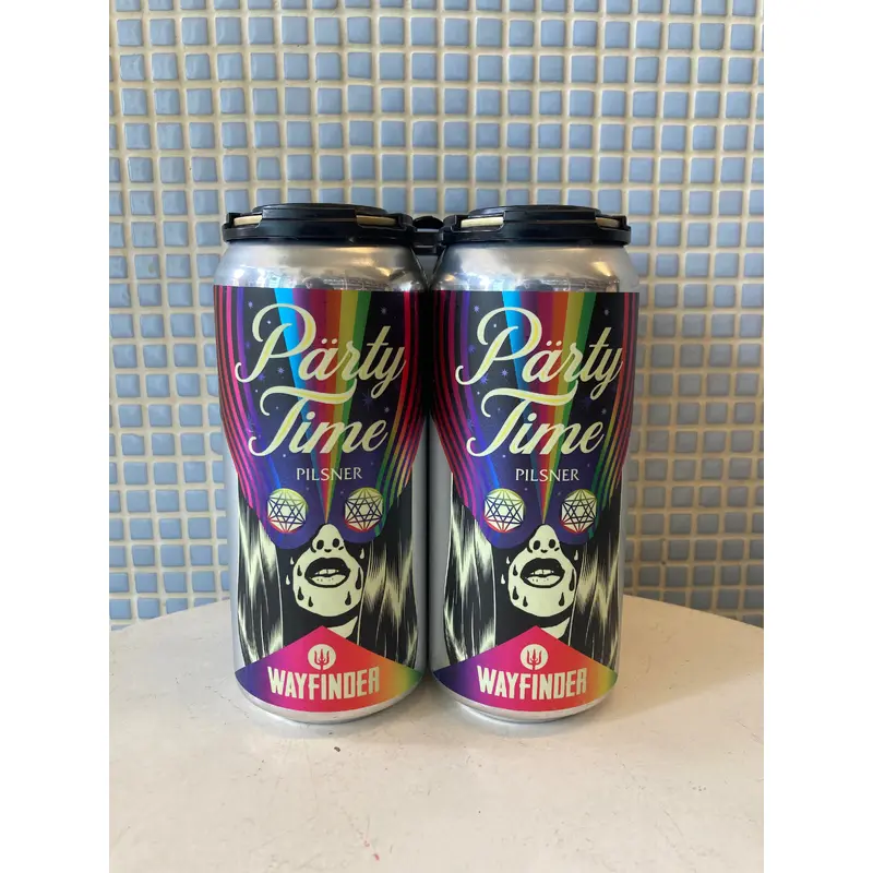 wayfinder party time bavarian-style pilsner - 16oz single cans