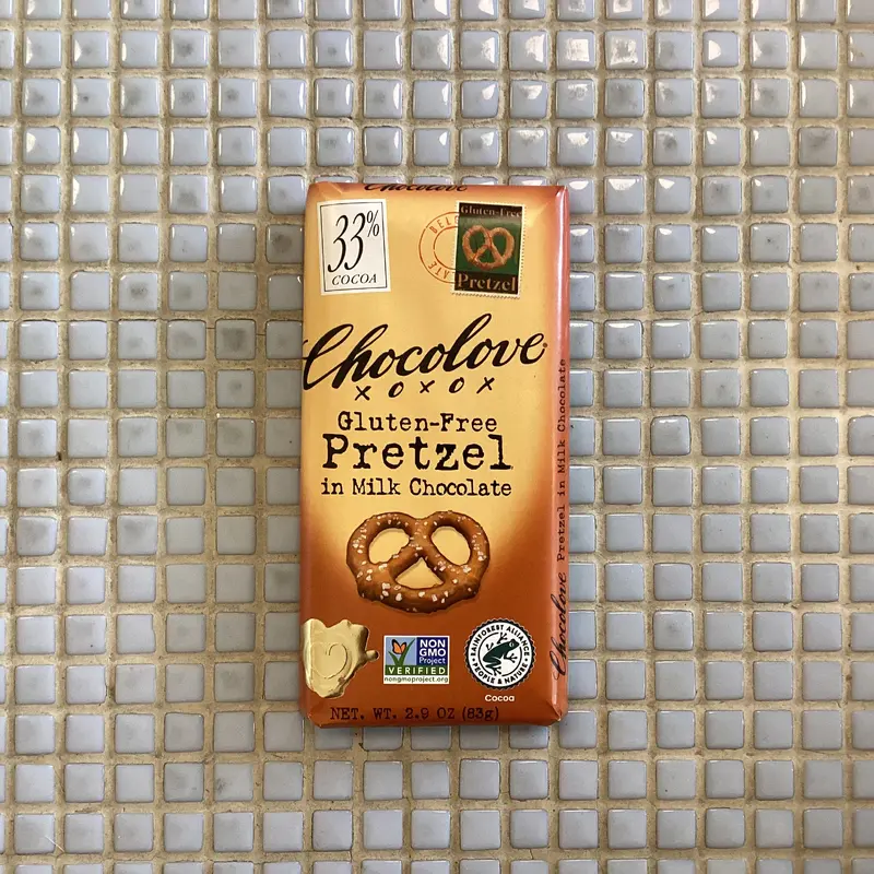 chocolove gluten free pretzel