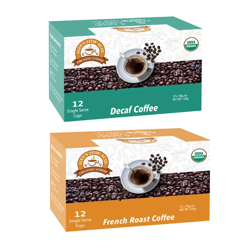 Alex's Low Acid Organic Coffee Perfectly Prepared Host K-Cup Variety Pack