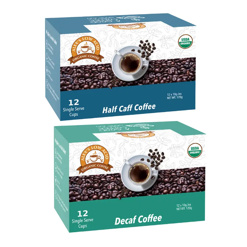Alex's Low Acid Organic Coffee Wind Down K-Cup Variety Pack