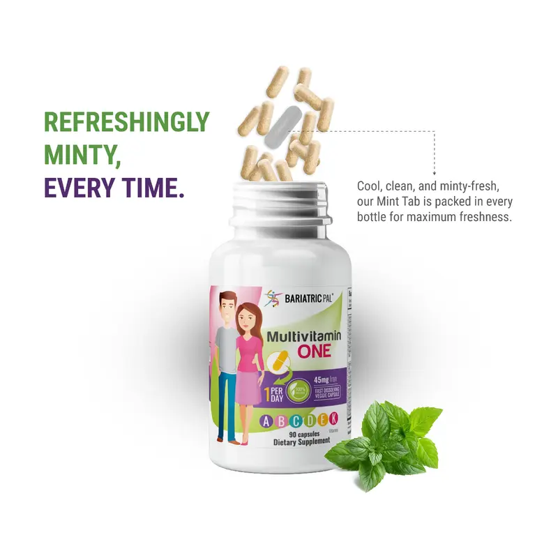 BariatricPal Multivitamin ONE 1 per Day! Bariatric Multivitamin - Yearly Subscription