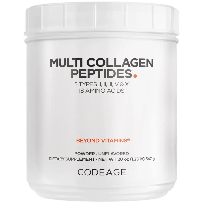 Multi Collagen Peptides Powder - 5 Types of Collagen Protein Unflavored by Codeage