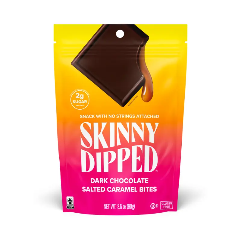 SkinnyDipped Bites - Dark Chocolate Salted Caramel Bites