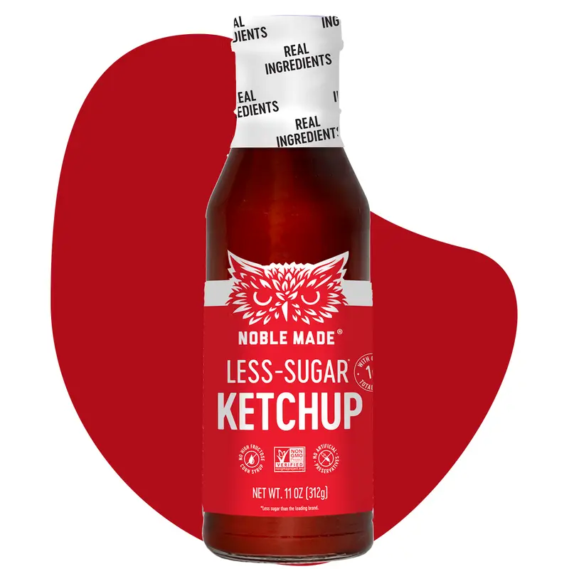 Noble Made Less Sugar Tomato Ketchup