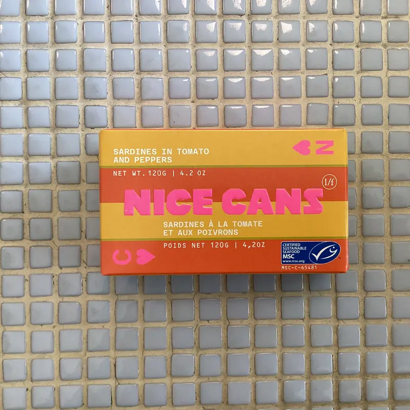 nice cans sardines in tomato and peppers