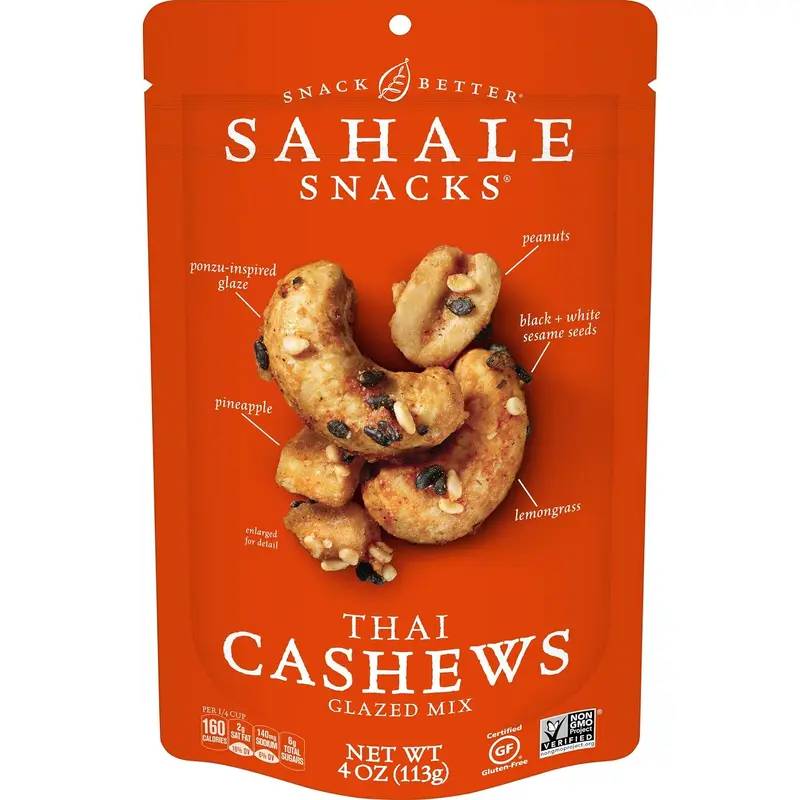 Sahale Snacks Thai Cashews Glazed Mix 4oz Bag