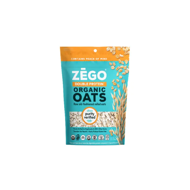 Zego Organic Double Protein Oats 14oz Bag
