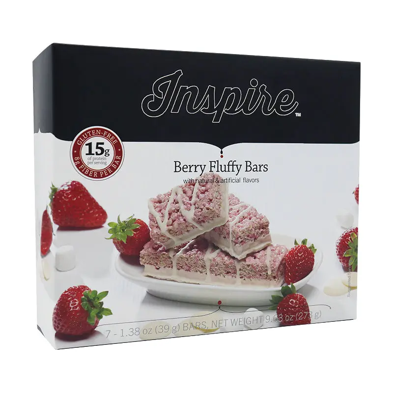 Inspire 15g Protein & Fiber Bars by Bariatric Eating - Berry Fluffy