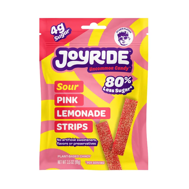 Joyride Sour Pink Lemonade Strips, 3.5 oz