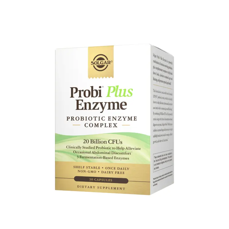 Solgar Probi Plus Enzyme 20 Billion CFUs - 30 Capsules