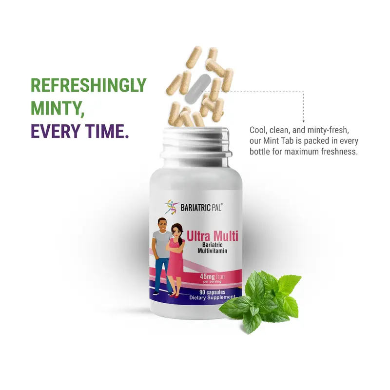 BariatricPal Ultra Multi - High-Potency Bariatric Multivitamin Capsules for Malabsorptive Surgeries