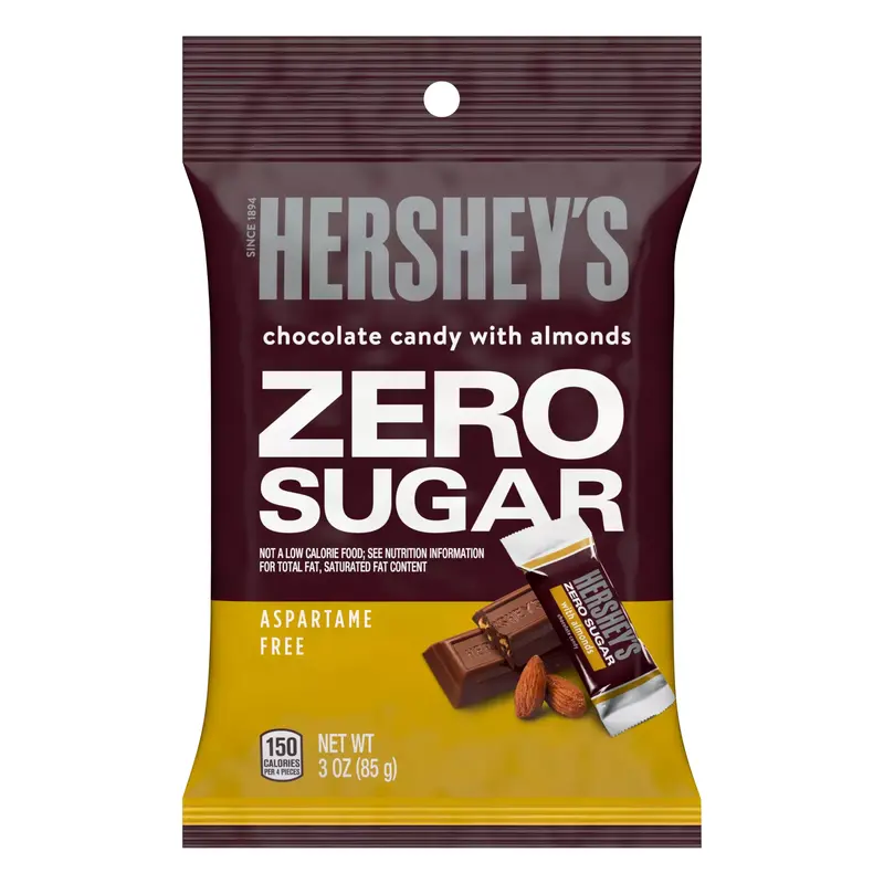 Hershey's Zero Sugar Chocolate with Almonds