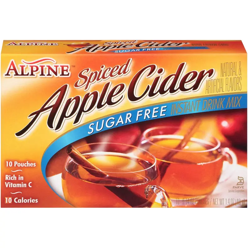 Alpine Cider Sugar Free Spiced Apple Cider 10 pouches