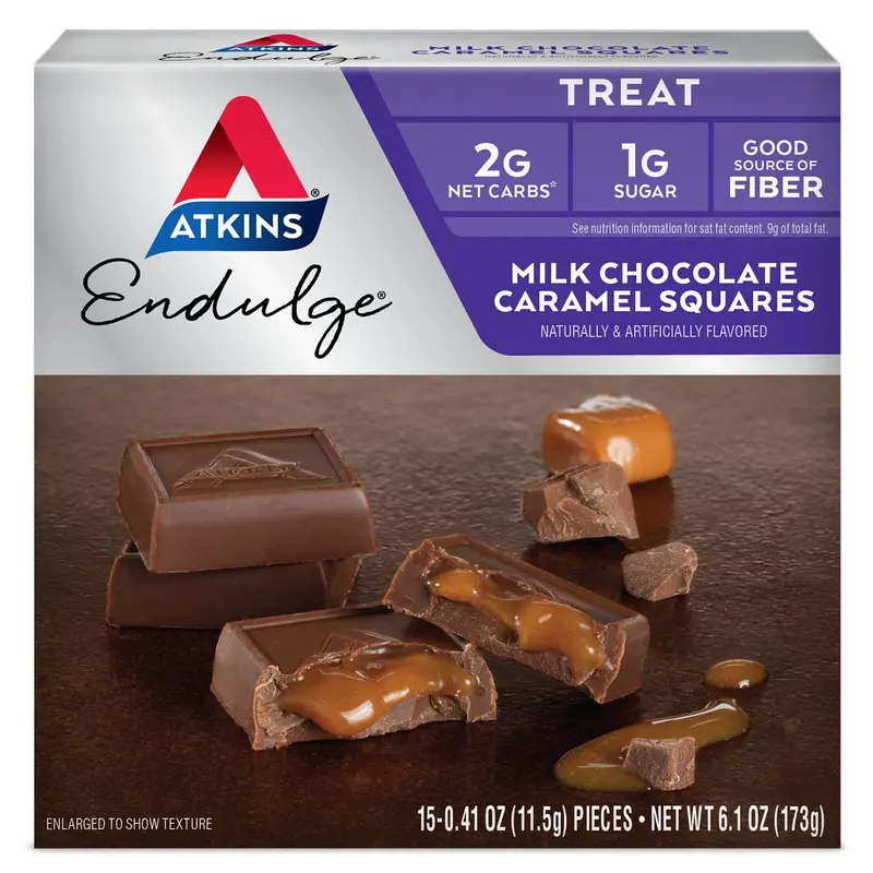 Atkins Nutritionals Endulge Squares, Milk Chocolate Caramel 6.1 oz.